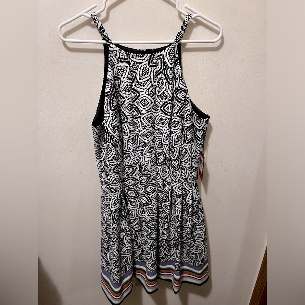 NWT‎ Vince Camuto patterned midi dress lined sz 12
